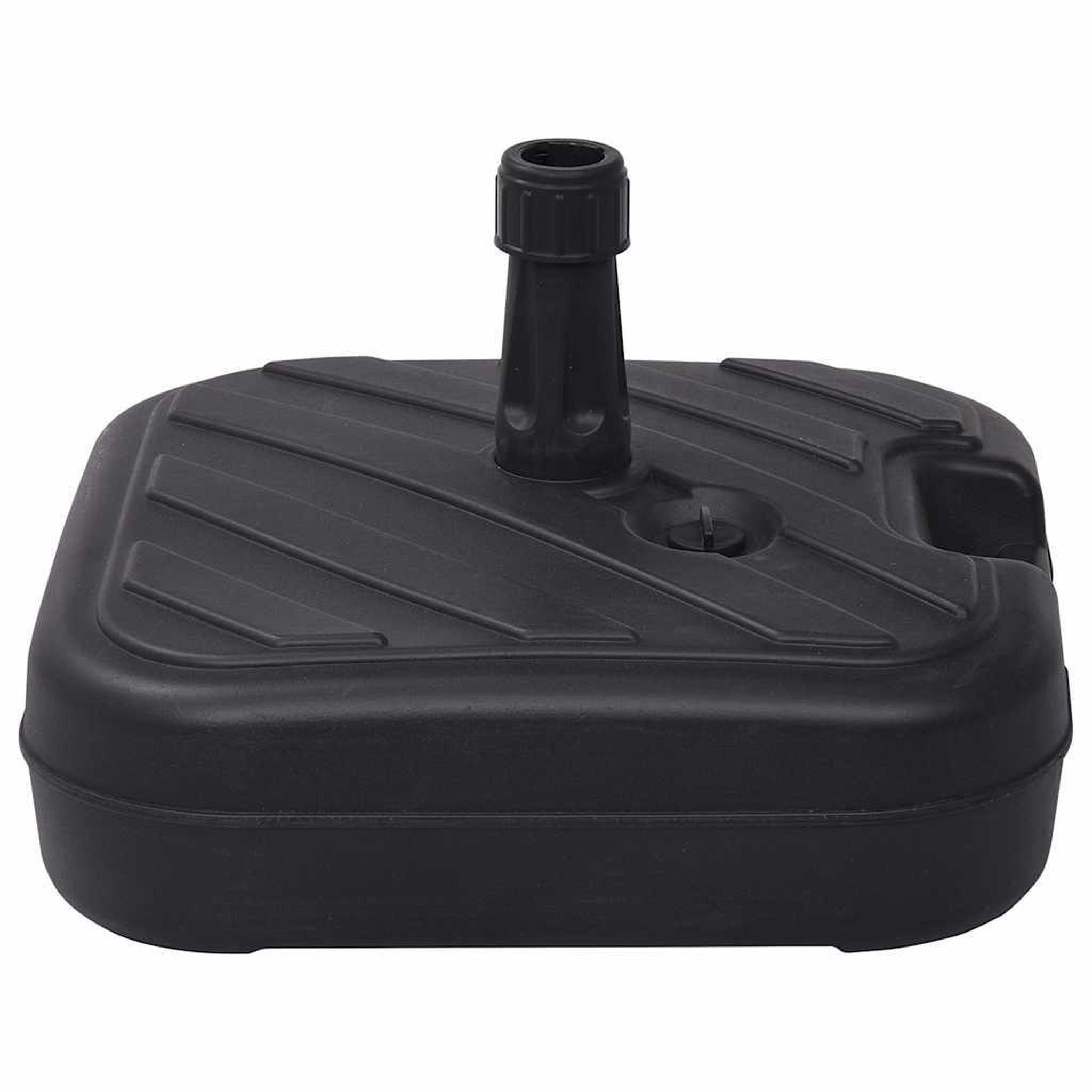 VIDAXL Socle de parasol Rempli de sable/d'eau 24 L Noir