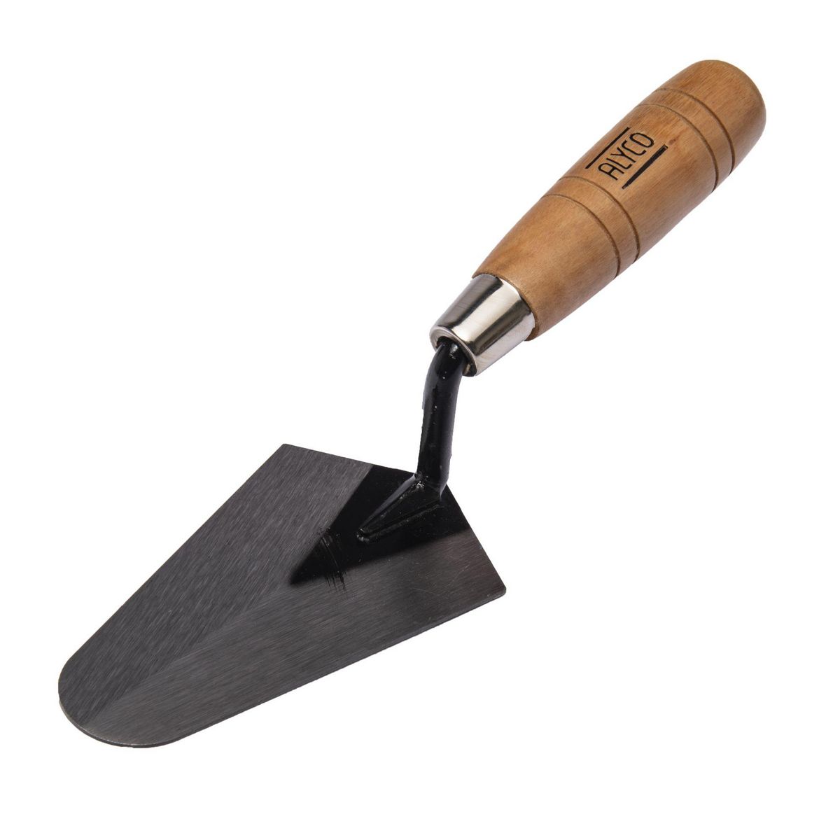 ALYCO Truelle ronde manche en bois 140 x 98 mm