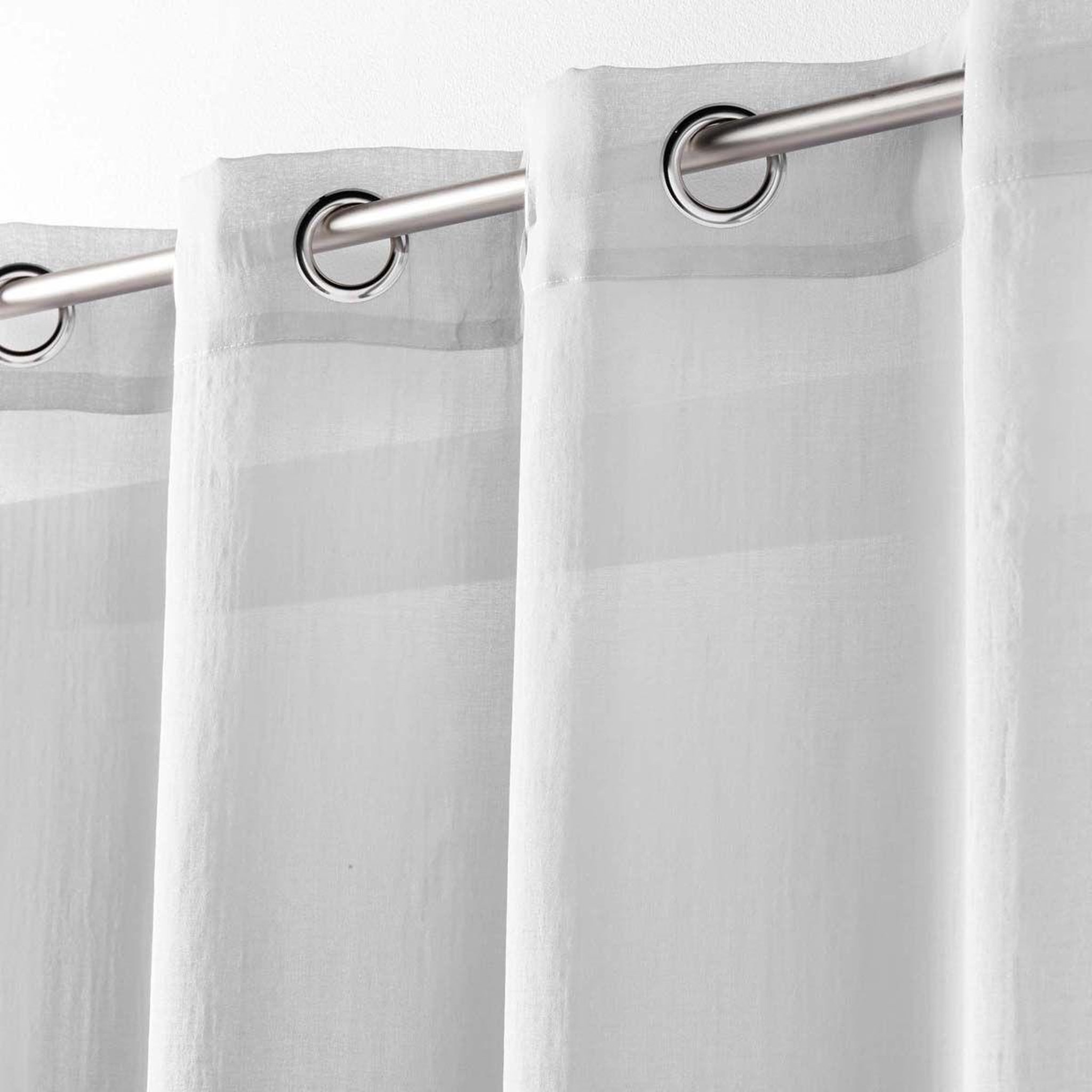 Voir la diapositive 2 : Douceur d'Intérieur Rideau voilage  telma  140x240cm gris