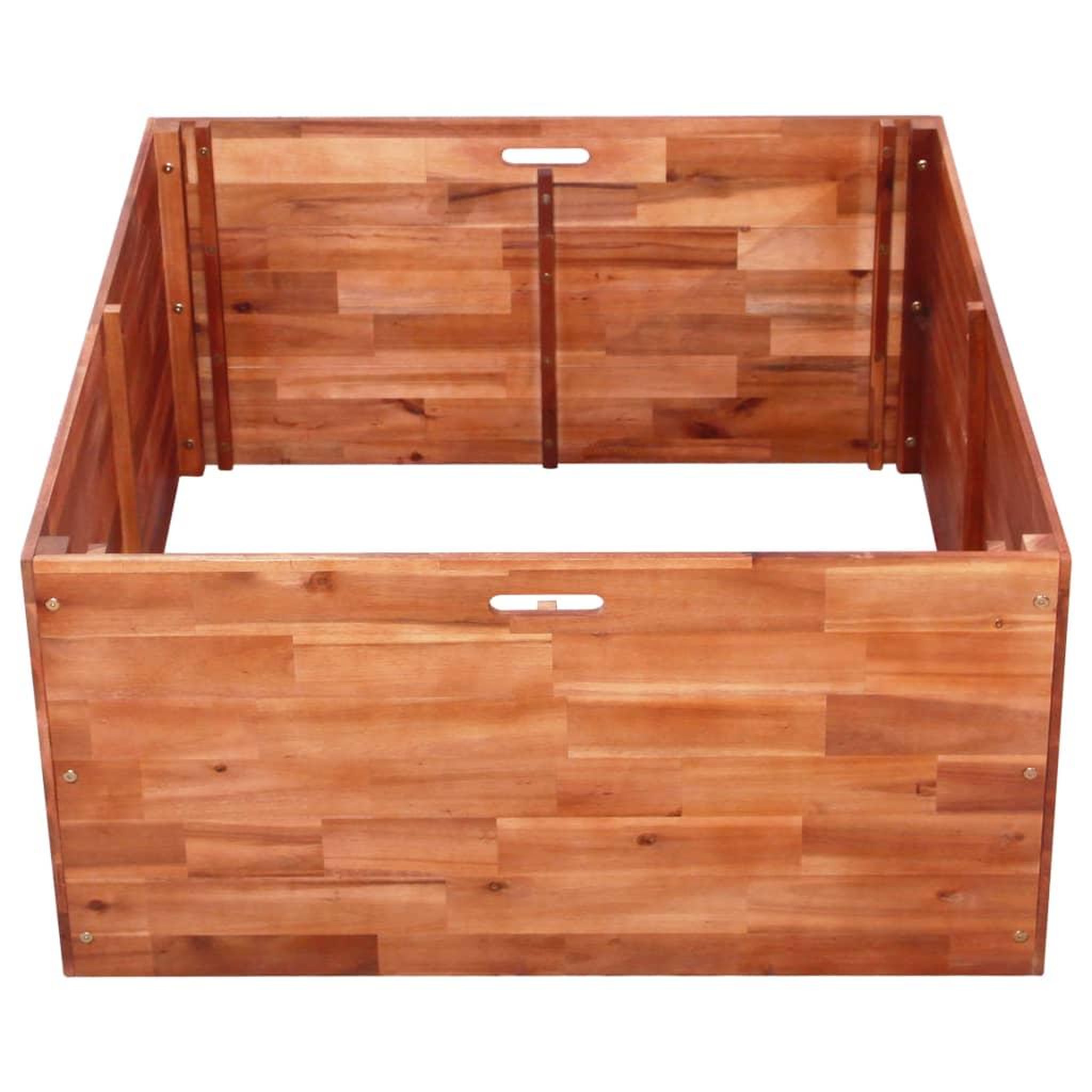 Voir la diapositive 3 : VIDAXL Lit sureleve de jardin Bois d'acacia 100x100x50 cm