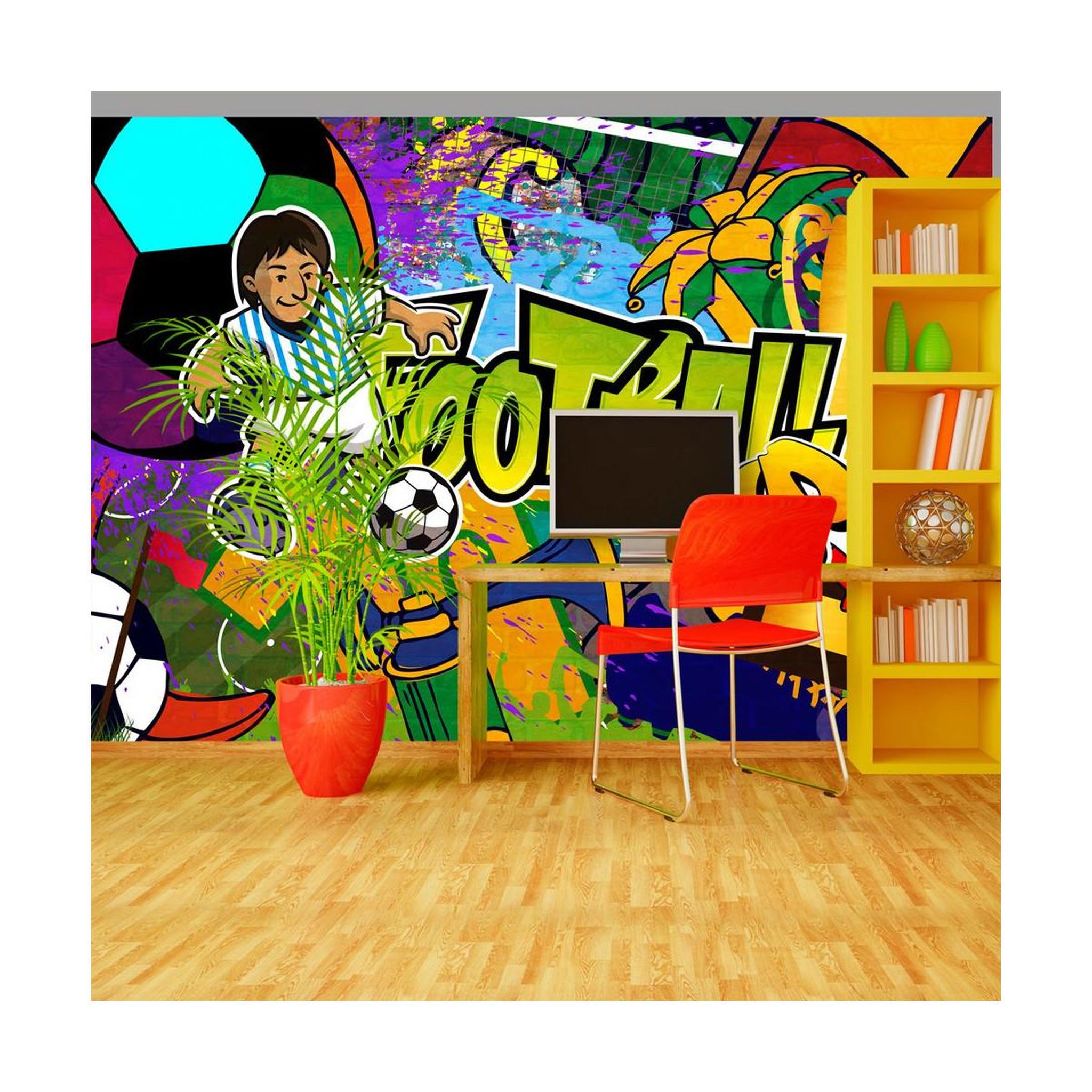 Paris Prix Papier peint  football cup. Coloris disponibles : Multicolore