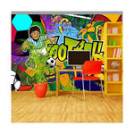Paris Prix Papier Peint  Football Cup. Coloris disponibles : Multicolore