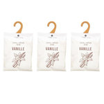 COMPTOIR DE LA BOUGIE Lot de 3 Cintres Parfumés  Accro  14cm Vanille