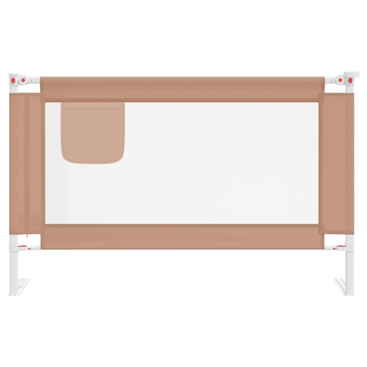 VIDAXL Barriere de securite de lit d'enfant Taupe 120x25 cm Tissu