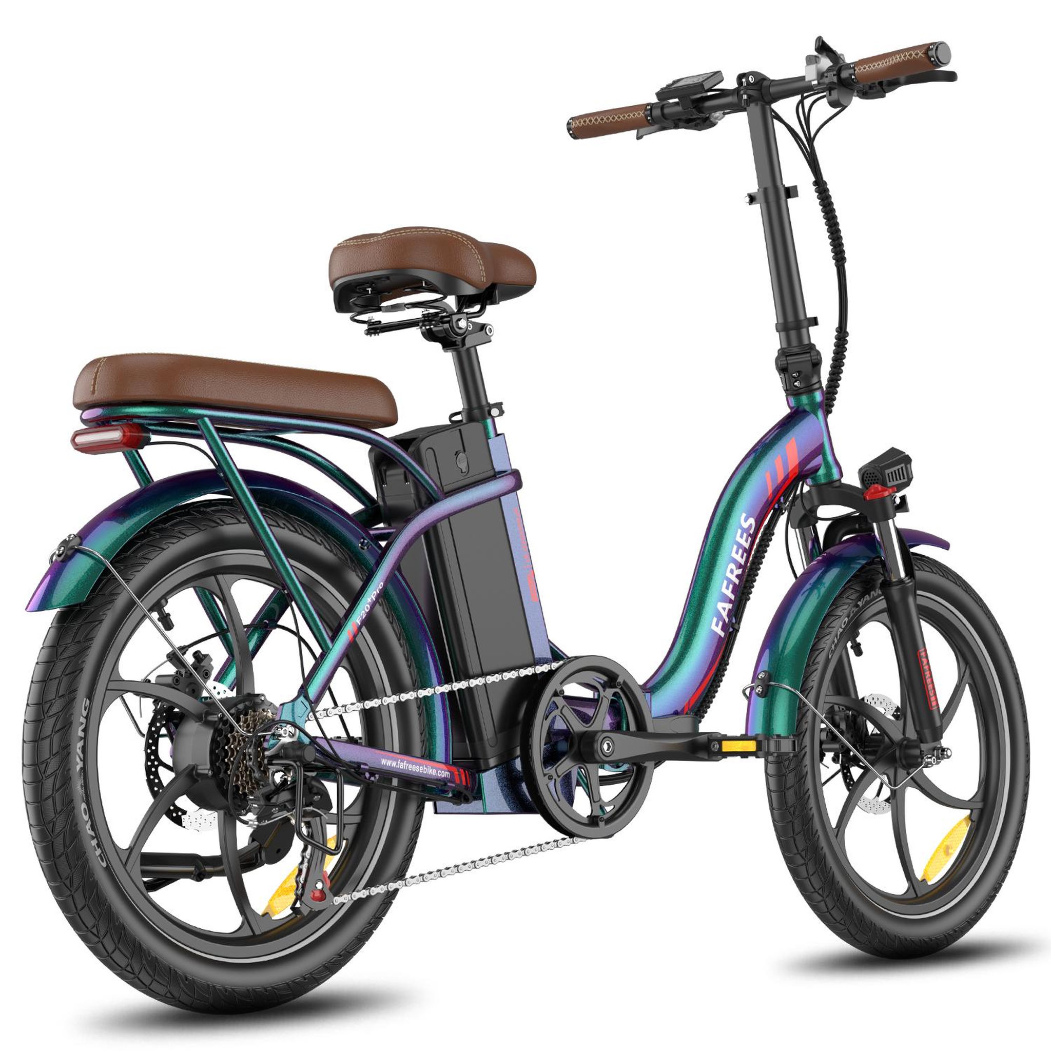 Voir la diapositive 6 : FAFREES Vélo électrique pliable de ville fafrees f20+ pro