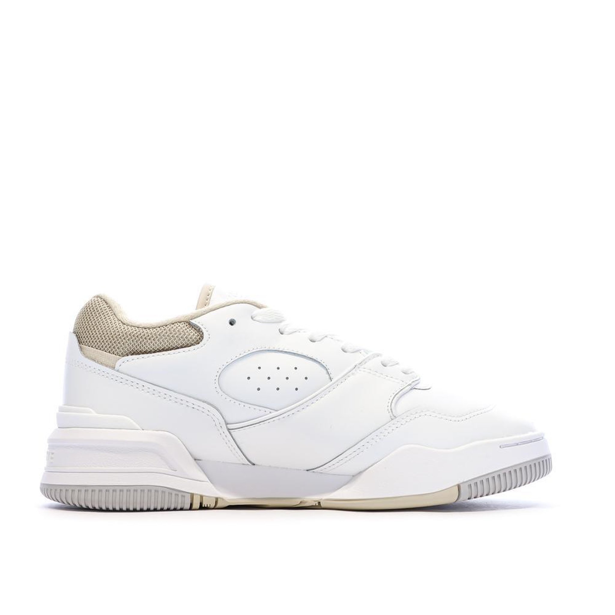 Voir la diapositive 2 : Lacoste Baskets Blanc/Camel Femme Lacoste Lineshot
