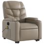 Voir la diapositive 4 : VIDAXL Fauteuil inclinable de massage electrique cappuccino similicuir