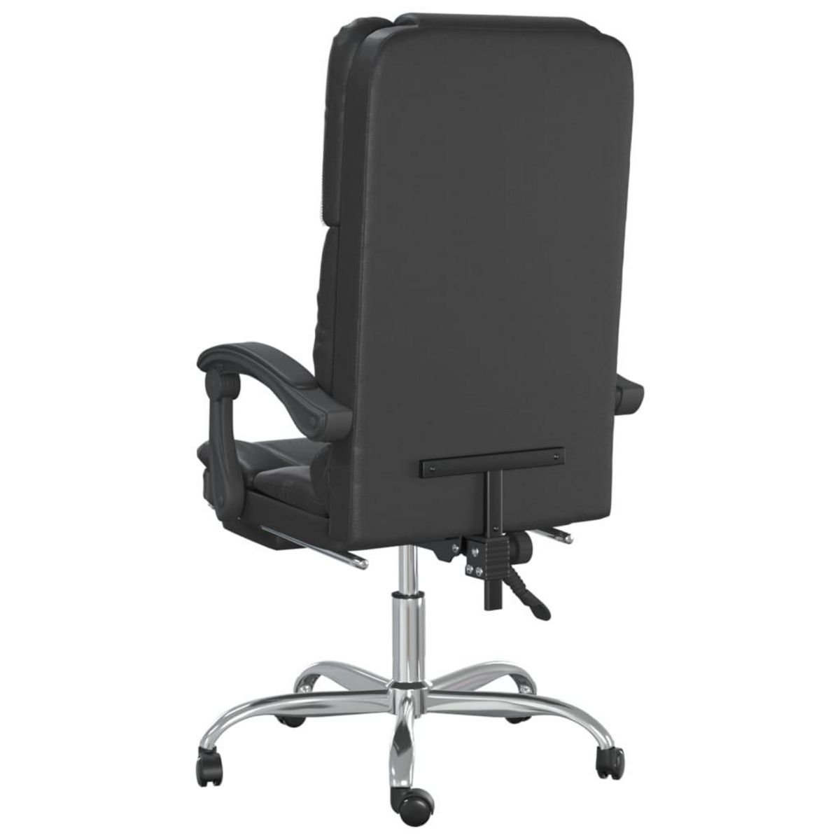 VIDAXL Fauteuil de massage inclinable de bureau Noir Similicuir