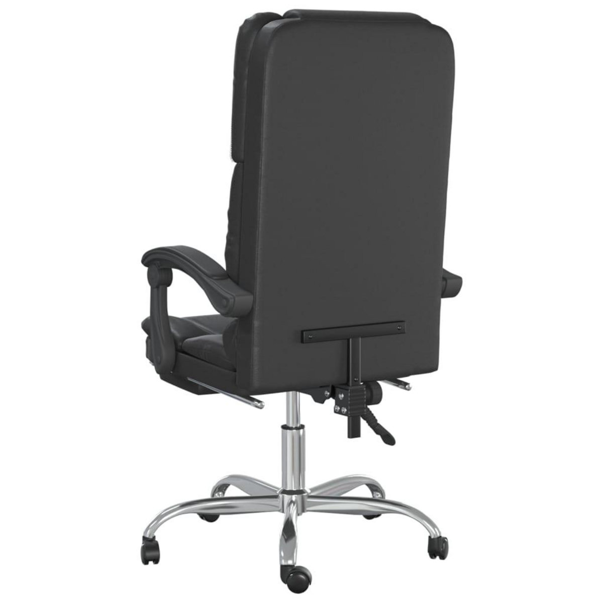 VIDAXL Fauteuil de massage inclinable de bureau Noir Similicuir