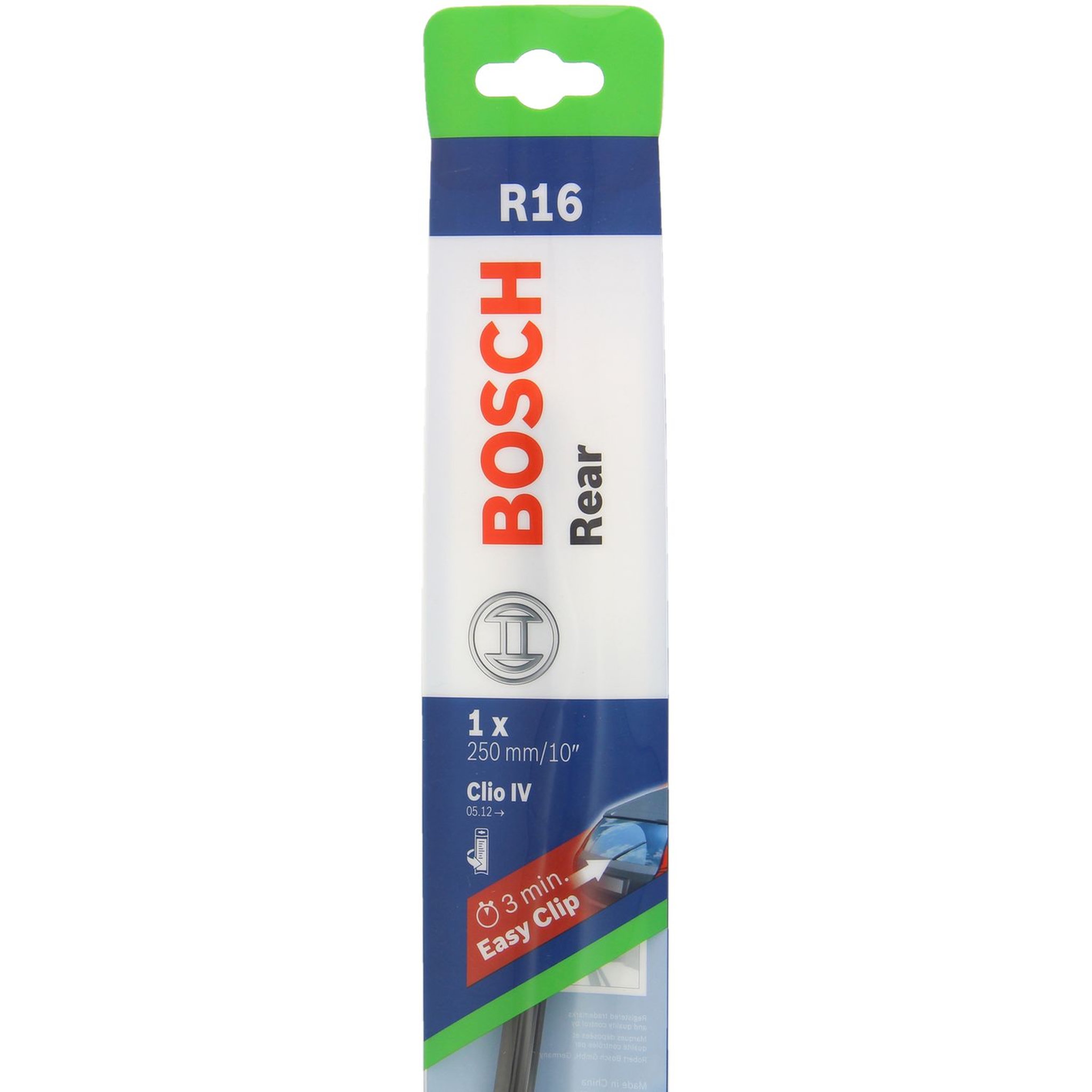 Voir la diapositive 1 : BOSCH Balai d'essuie-glace arrière BOSCH CLIO IVN°R16