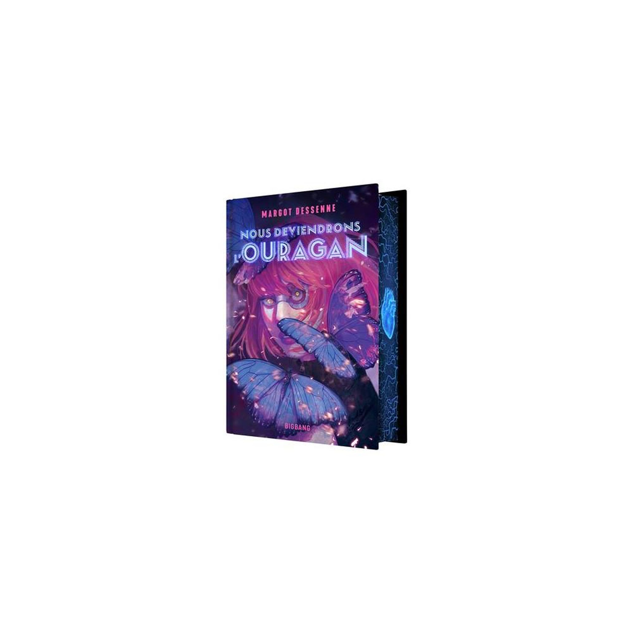Roman ya de science-fiction grand format « nous deviendrons l'ouragan » édition jaspée, relié, 576 pages