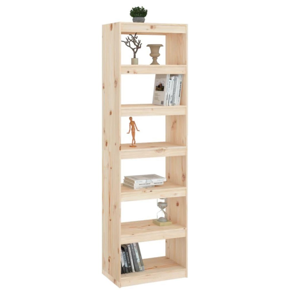 VIDAXL Bibliotheque/Separateur de piece 60x30x199,5 cm pin massif