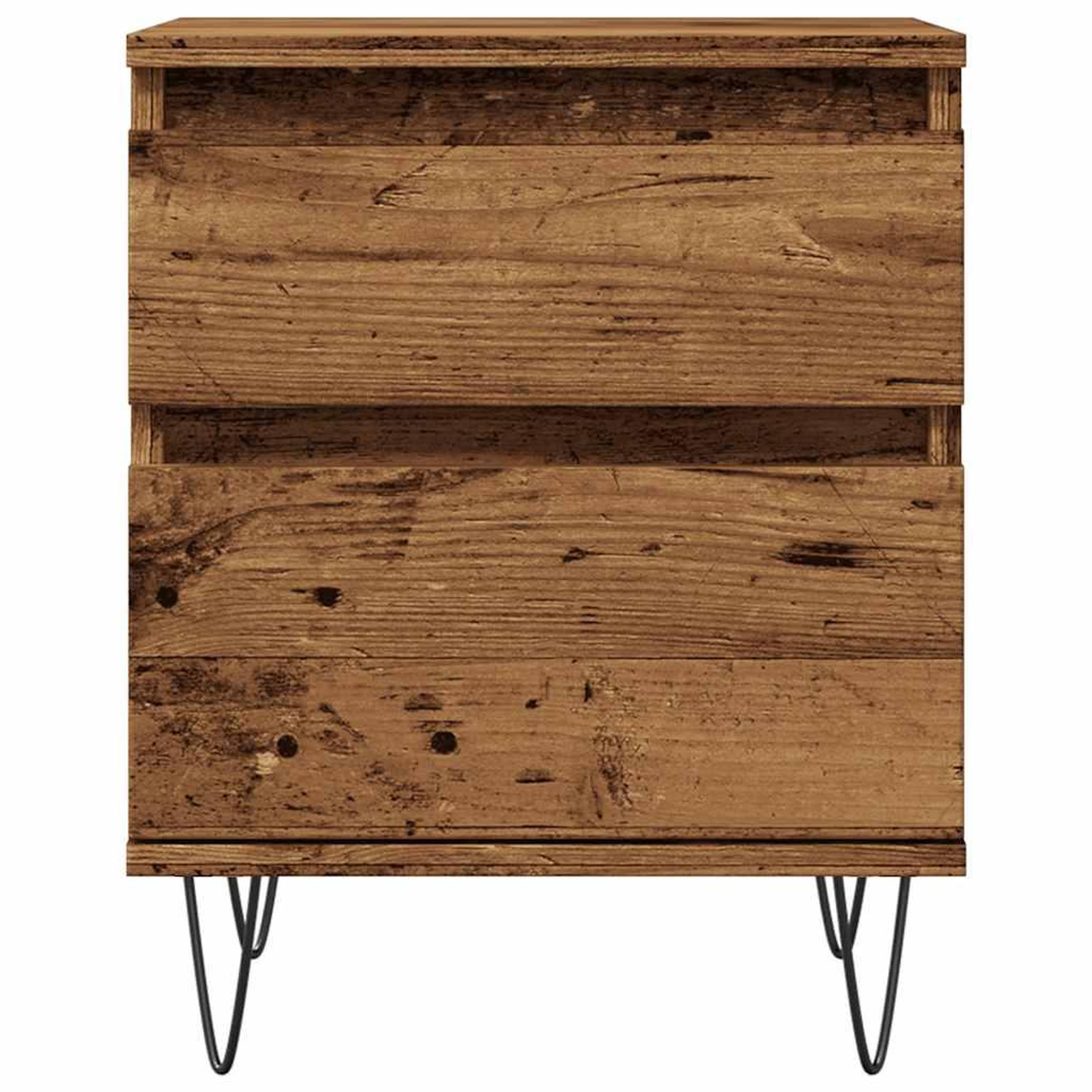 Voir la diapositive 5 : VIDAXL Table de chevet vieux bois 40x35x50 cm bois d'ingenierie