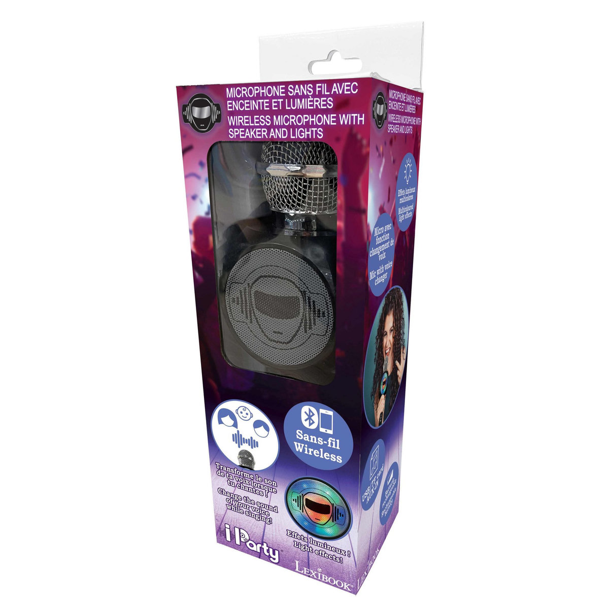Lexibook Micro Karaoké Sans Fil iParty Enceinte Bluetooth
