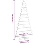 Voir la diapositive 6 : VIDAXL Arbre de Noël en bois pour decoration blanc 180 cm pin massif