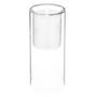 Voir la diapositive 2 : ATMOSPHERA Lot de 3 Bougies Led  Double Verre  25cm Transparent