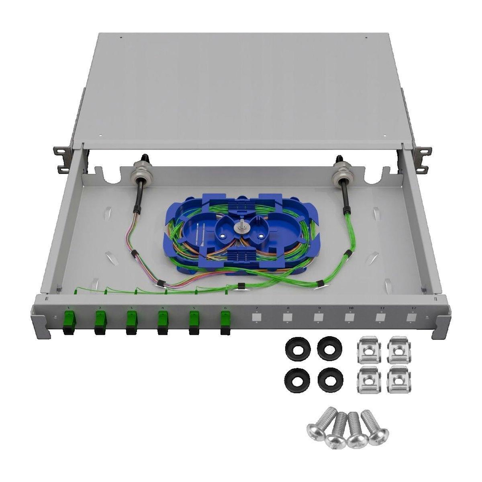 Voir la diapositive 2 : STARFLEX Prise optique Stalflex TFSP-19-1U-12S-SC-G 12 ports SC simplex