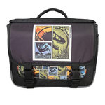 Bagtrotter Bagtrotter - Jurassic World - Cartable 38cm  -  Noir et Vert Kaki  - 2 Compartiments  - 1 Poche Sous Rabat - 1 Poche Bouteille - Bretelles Matelassés - Fond Renforcé - Dos Matelassé -  Rabat Réversible - 38x13x34cm - Matière Polyester - Cartable Scol
