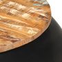 Voir la diapositive 3 : VIDAXL Table basse Noir 68x68x30 cm Bois de recuperation solide