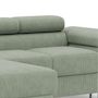 Voir la diapositive 5 : BEST MOBILIER Pablo - canapé d'angle gauche - 6 places - convertible avec coffre et têtières réglables - en velours côtelé