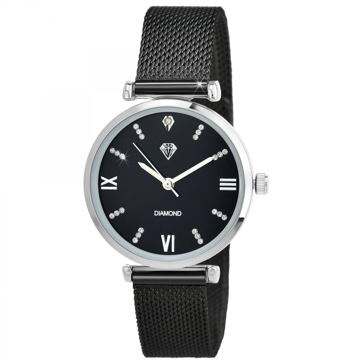 SC CRYSTAL Montre Cynthia élégante SC Crystal ornée de Cristaux scintillants