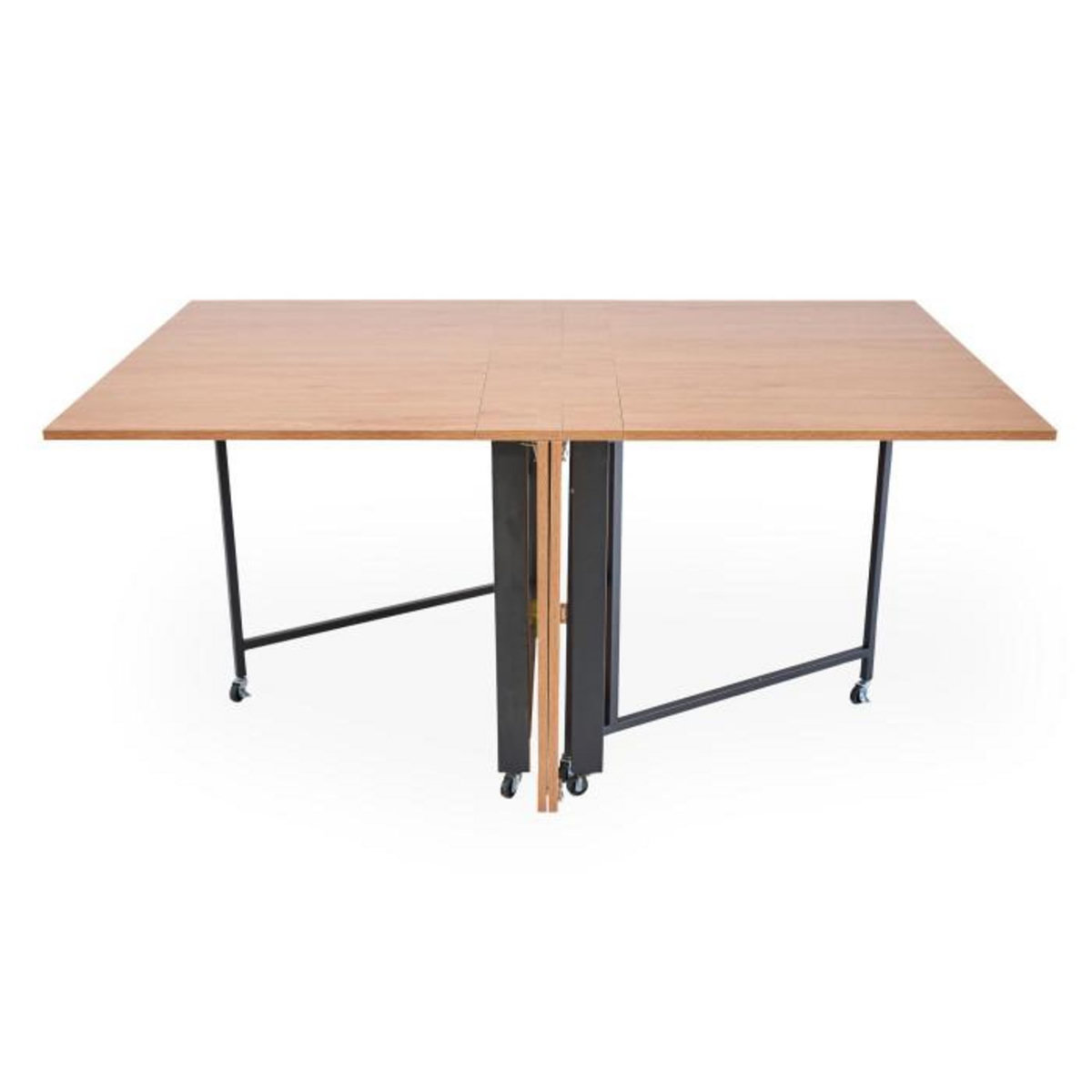 Paris Prix Table Console Extensible Effet Bois  Troy  100-300cm Chêne Clair