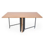 Voir la diapositive 3 : Paris Prix Table Console Extensible Effet Bois  Troy  100-300cm Chêne Clair