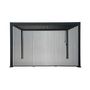 Voir la diapositive 2 : SWEEEK Pergola bioclimatique. aluminium. 3x4m. lames orientables + persienne verticale 130cm anthracite