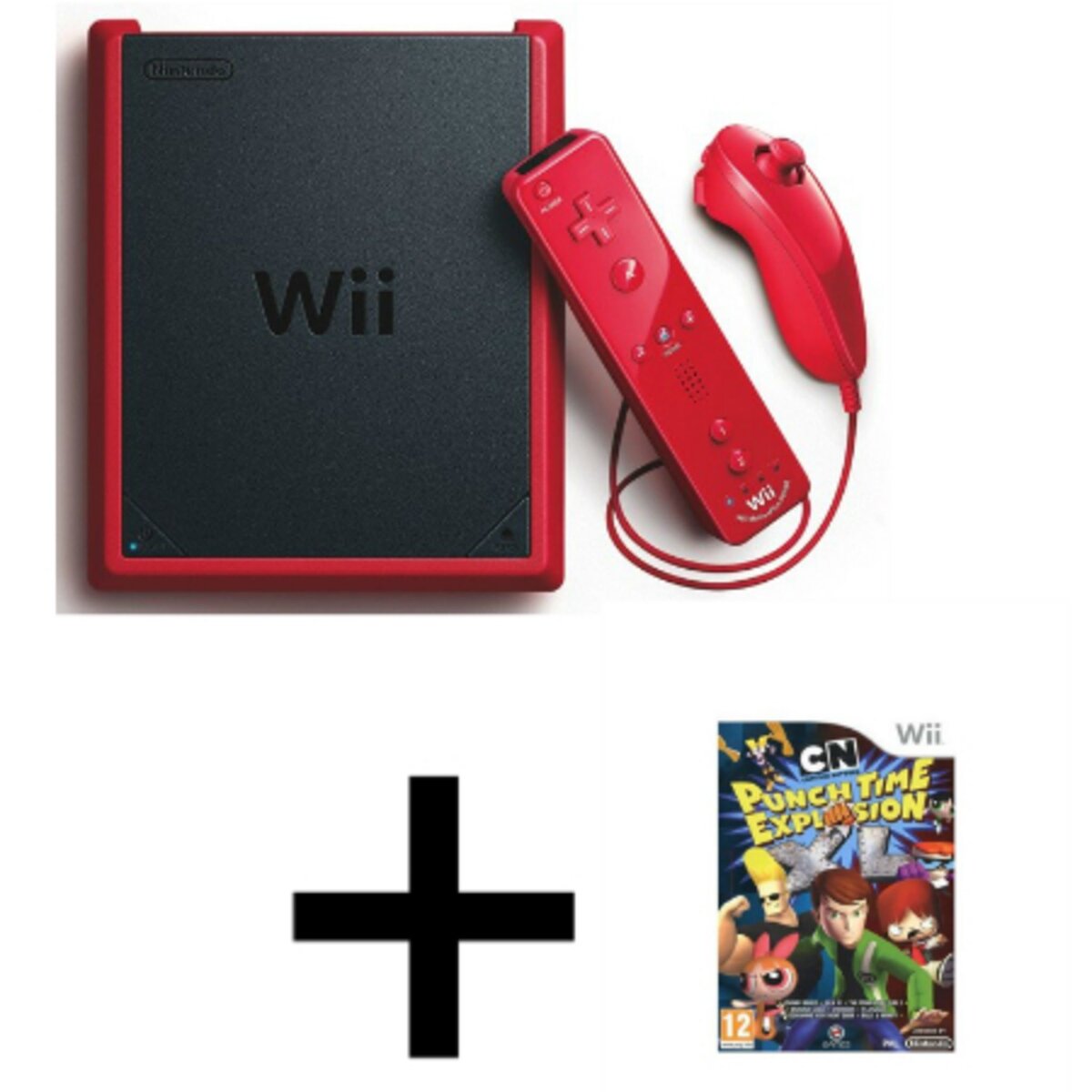 Wii Mini + Punch Time Explosion