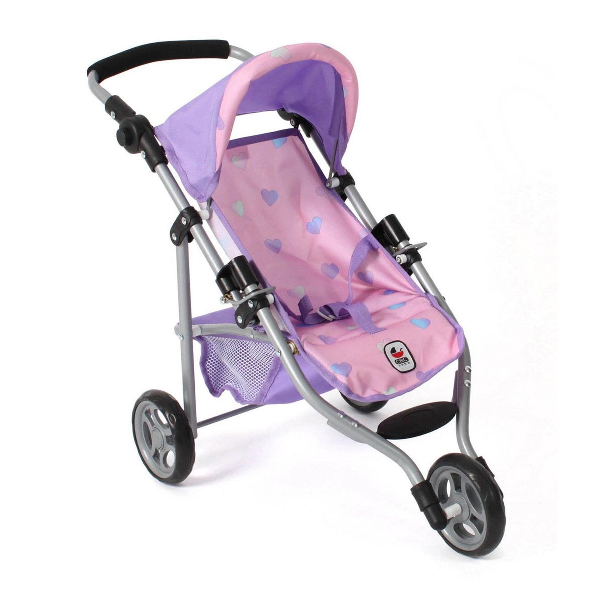 BAYER CHIC 2000 Poupées Jogging-Buggy LOLA Cœur violet-rose