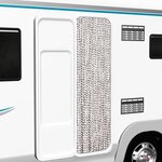 VIDAXL Moustiquaire Taupe et blanc 56x185 cm Chenille