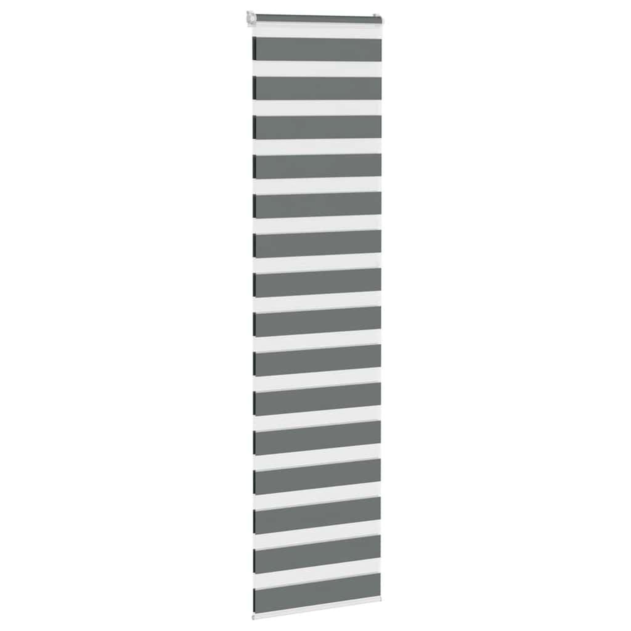 Voir la diapositive 3 : VIDAXL Store zebre gris fonce largeur du tissu 50,9 cm polyester
