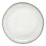 SECRET DE GOURMET Lot de 6 Assiettes Plates  Flower  26cm Gris