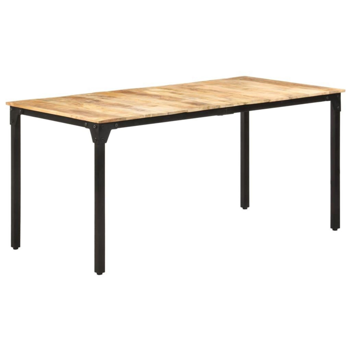 VIDAXL Table de salle a manger 160x80x76 cm Bois de manguier brut