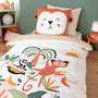 Voir la diapositive 2 : Home collection Parure housse de couette 100% microfibre 140x200 cm, ouisti