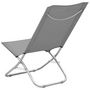 Voir la diapositive 5 : VIDAXL Chaises de plage pliables lot de 2 Gris Tissu