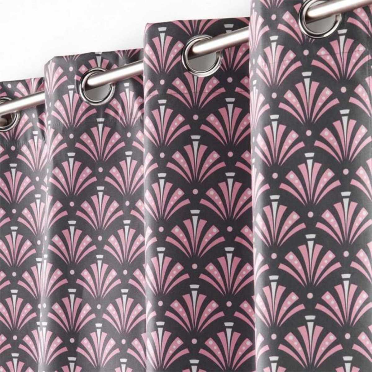 Paris Prix Rideau à Œillets Occultant  Surya  135x260cm Gris