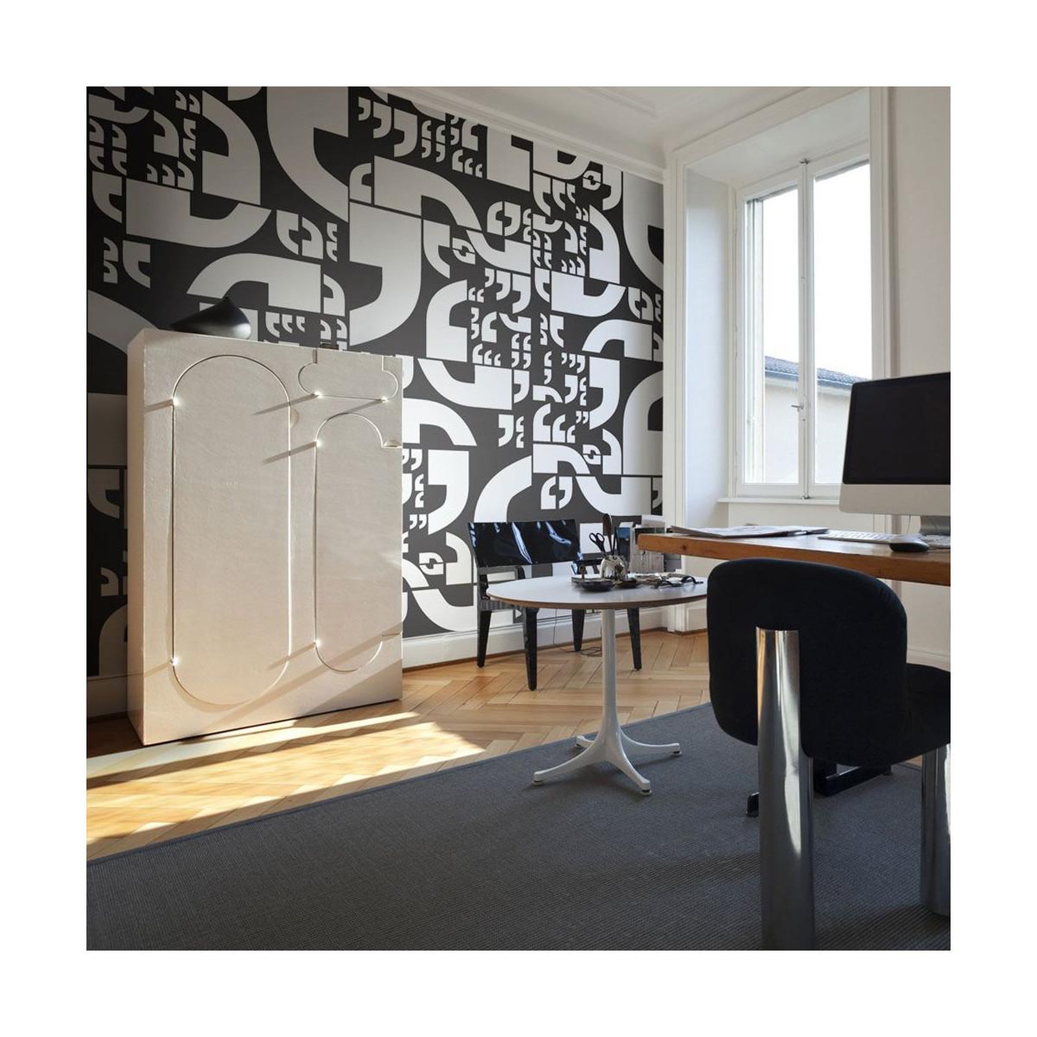 Paris Prix Papier peint  virgules. Coloris disponibles : Multicolore