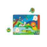 MOULIN ROTY Puzzle 6 pièces Moulin Roty sonore animaux en bois Les Toupitis