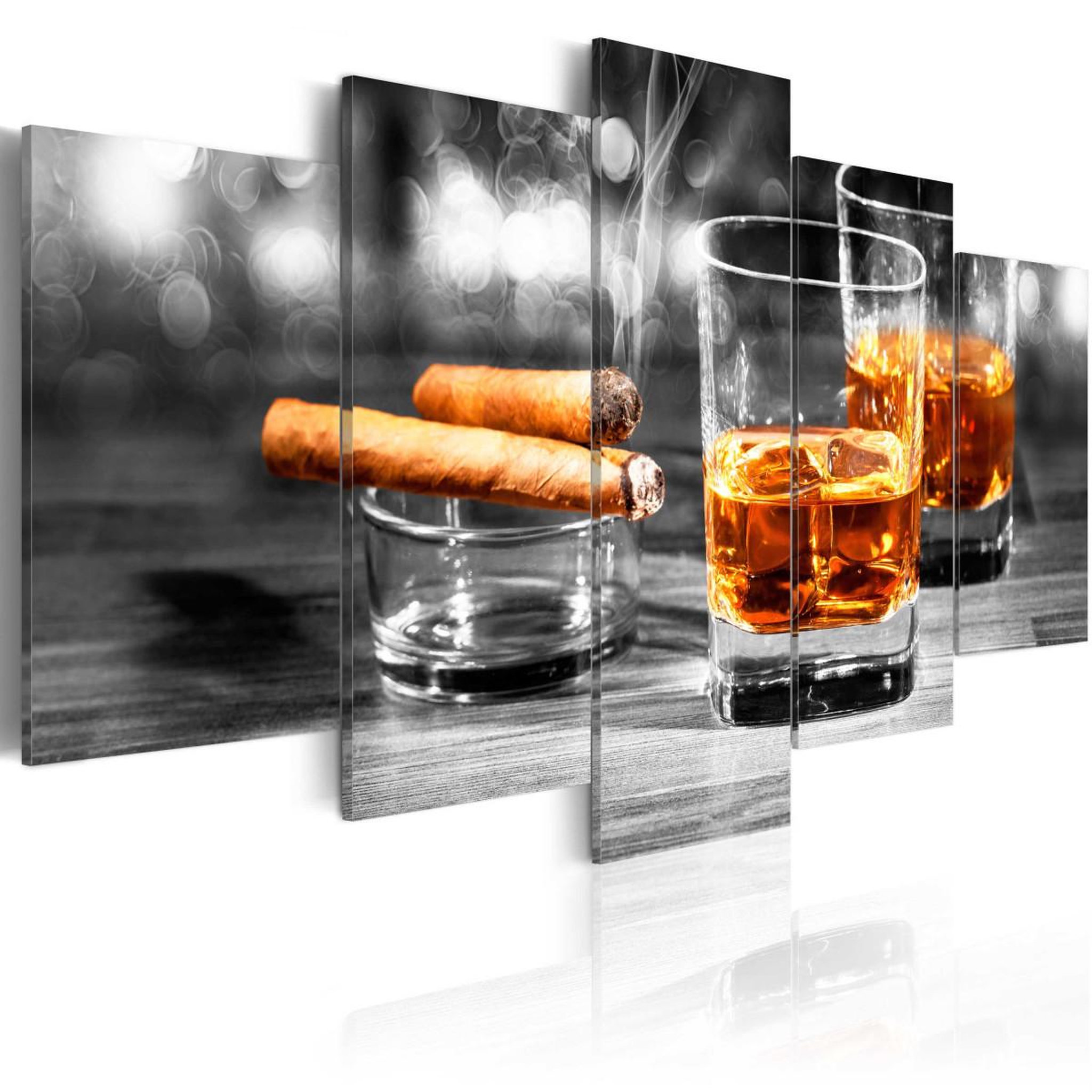 Voir la diapositive 1 : Paris Prix Tableau imprimé  cigars & whiskey