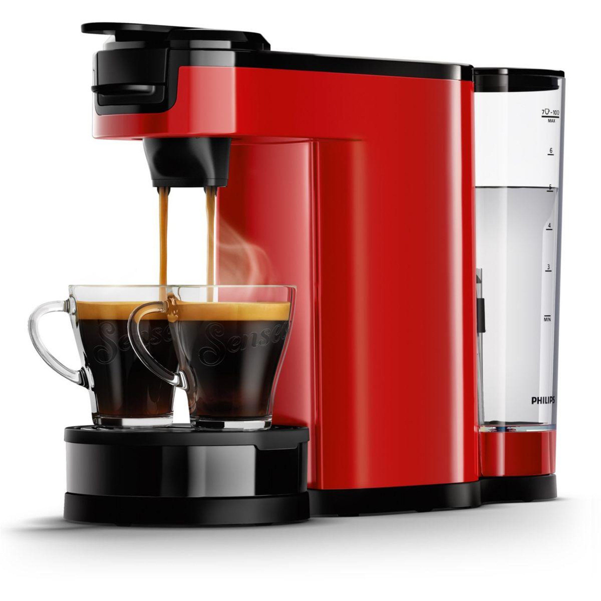Voir la diapositive 2 : Philips Cafetière filtre senseo switch HD6592/85 rouge