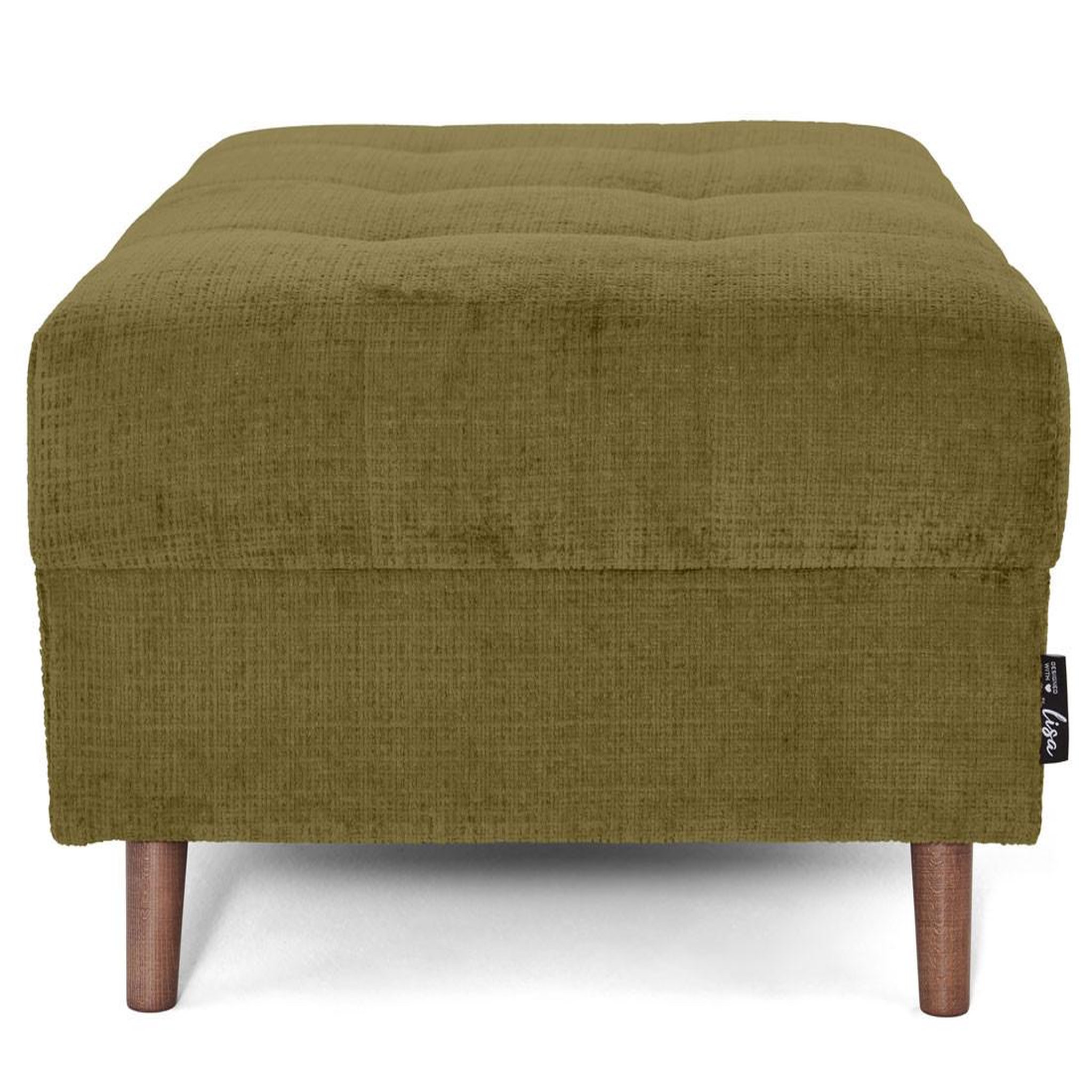 Voir la diapositive 3 : LISA DESIGN Rune - pouf en velours texturé