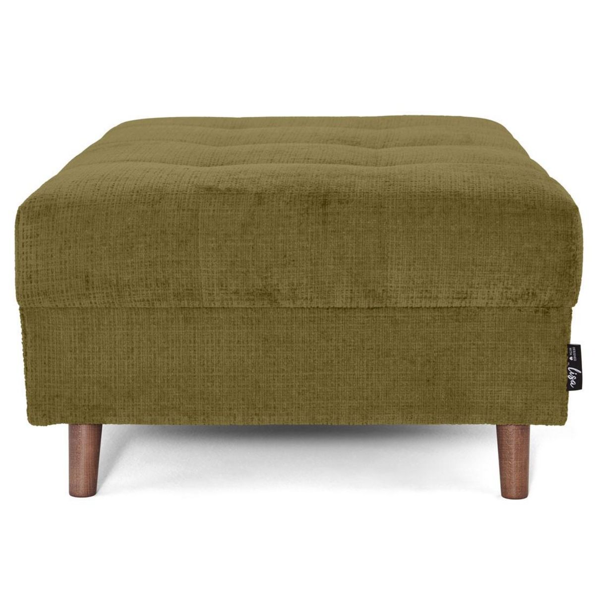 LISA DESIGN Rune - pouf en velours texturé