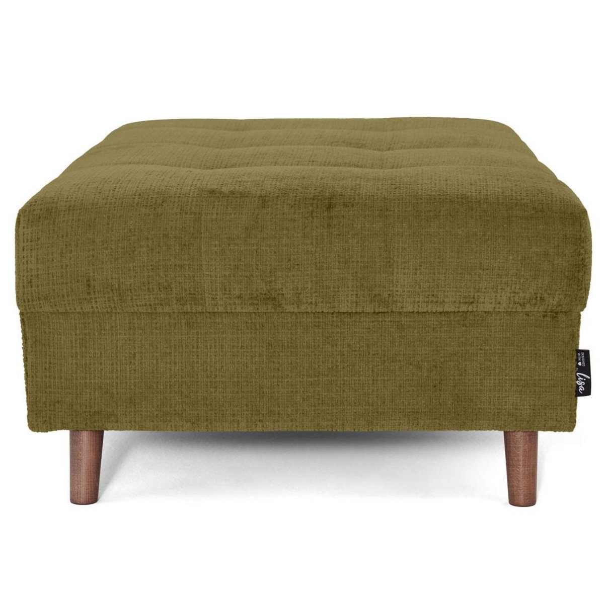 LISA DESIGN Rune - pouf en velours texturé