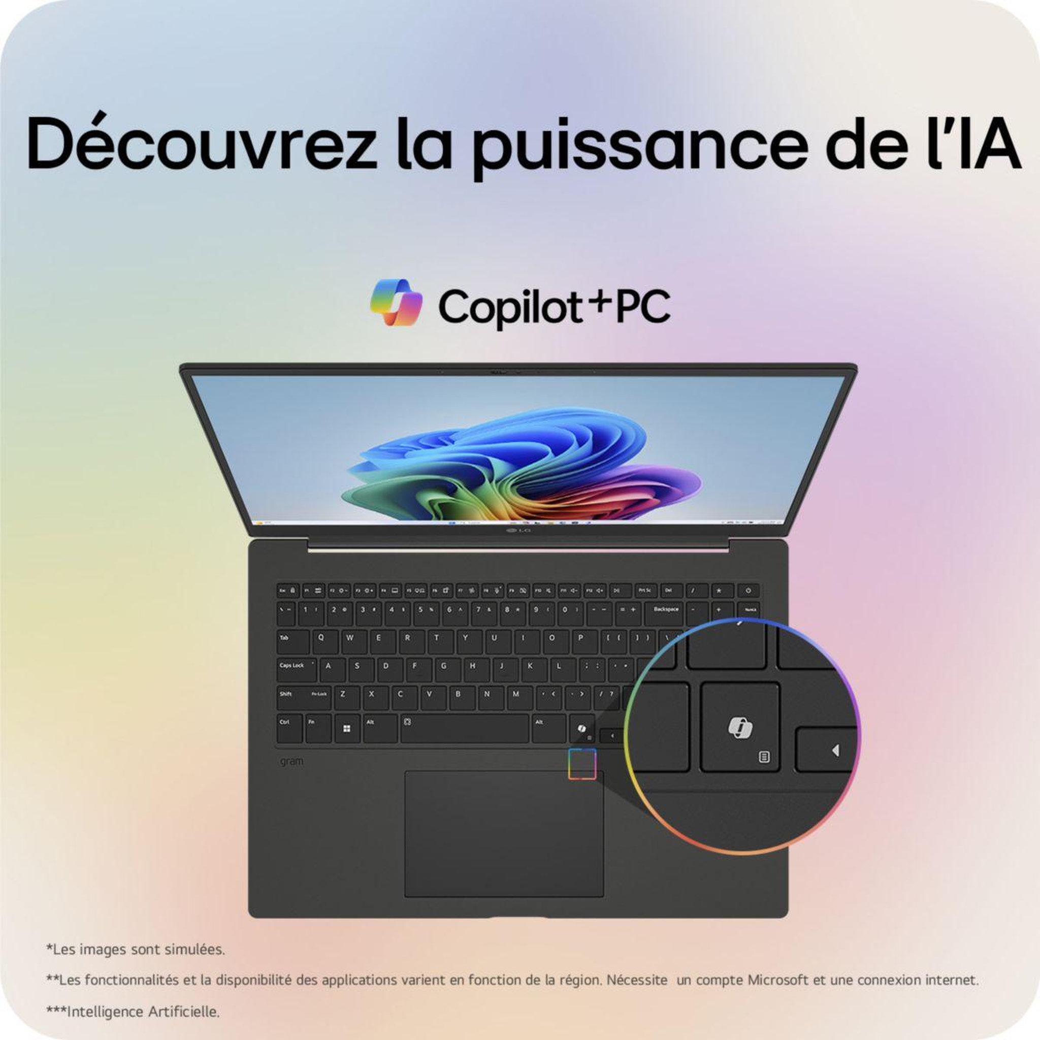 Voir la diapositive 4 : LG Ordinateur portable Gram  16Z90TL-G.AU78F Copilot+
