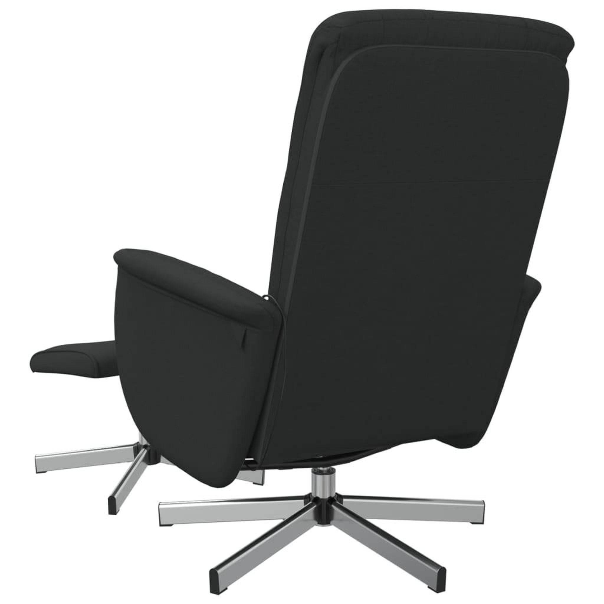 Voir la diapositive 5 : VIDAXL Fauteuil de massage inclinable avec repose-pied noir tissu