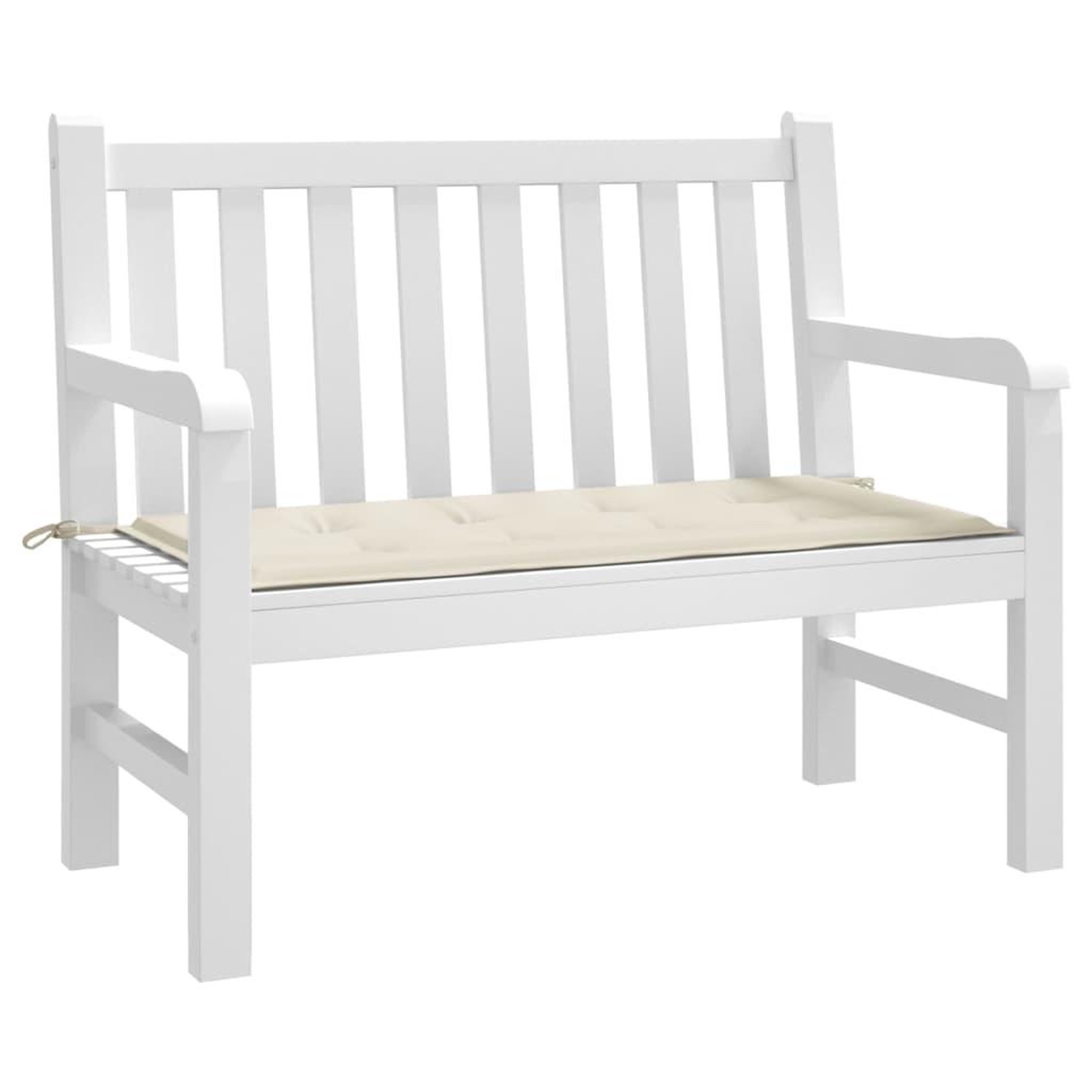 Voir la diapositive 3 : VIDAXL Coussin de banc de jardin creme 100x50x3 cm tissu oxford
