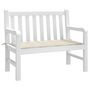 Voir la diapositive 3 : VIDAXL Coussin de banc de jardin creme 100x50x3 cm tissu oxford