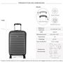 Voir la diapositive 2 : Delsey Valise cabine rigide Segur 2.0 TSA polycarbonate 55cm
