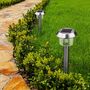 Voir la diapositive 5 : Lumisky 8 balises solaires à planter ALESIA Gris Acier inoxydable H39CM